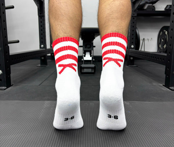 X Pro Midi Sock (Red & White)