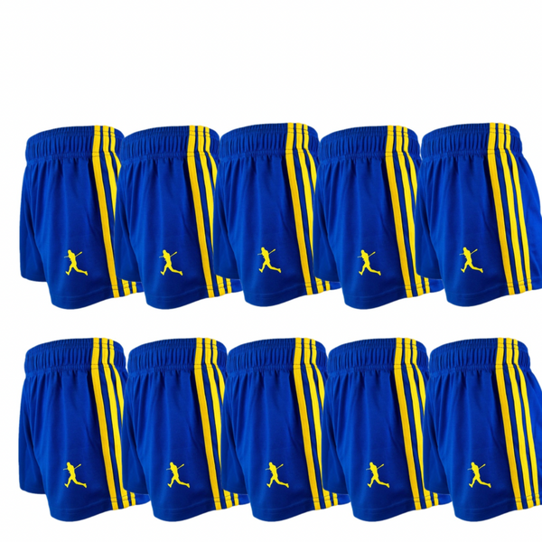 Action Shorts Bulk Offer - Blue & Yellow