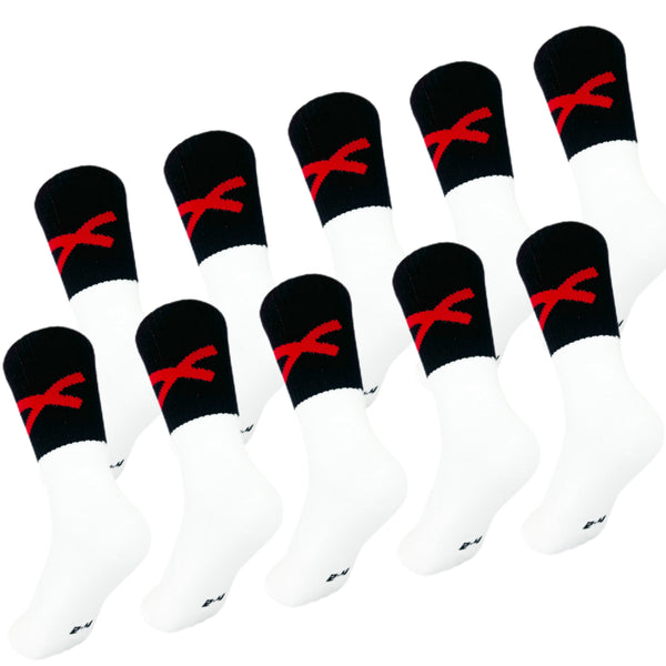 Bulk Offers Action Range X Gaelic Games Sock (Black & Red)