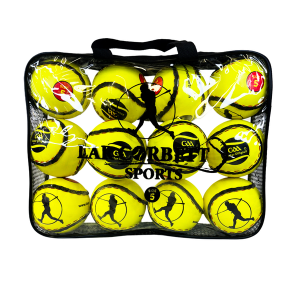 Training Sliotar Size 5 Sliotars Yellow  12 pack