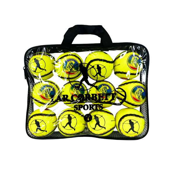Official Camogie Sliotars Yellow 12 pack