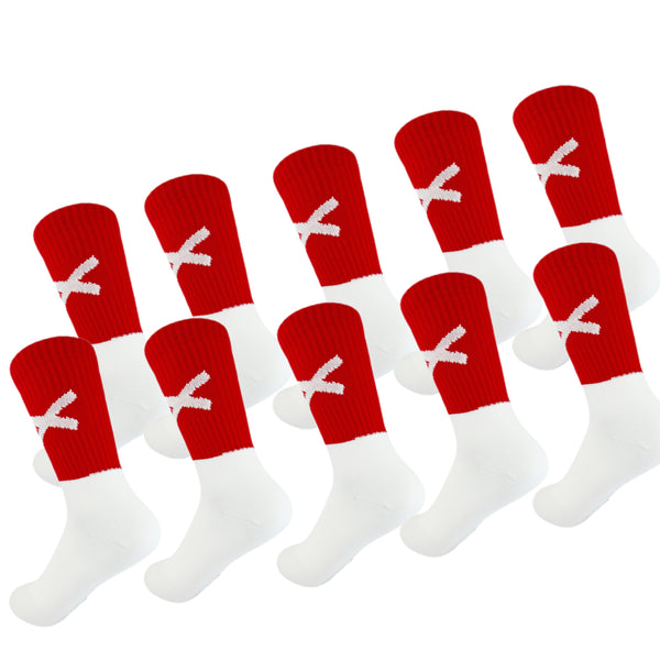 Bulk Offers Action Range X Gaelic Games Sock (Red & White)