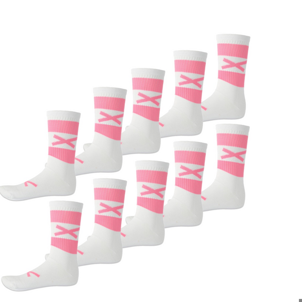 Bulk Offers-Offers GAA Hoop Sock (Pink & White)