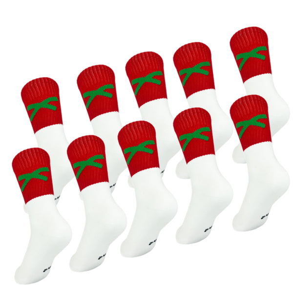 Bulk Offers Action Range X Gaelic Games Sock (Red & Green)