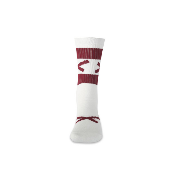 GAA Hoop Socks Half socks (Maroon + White)