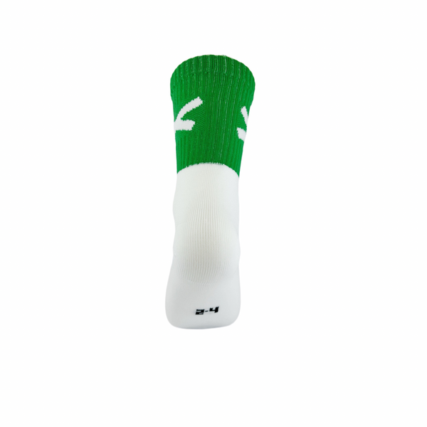 Action X Gaelic Games Sock (Green and White)