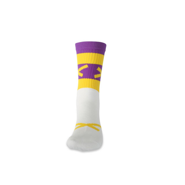 GAA Hoop sock- Half Socks (Purple & yellow)