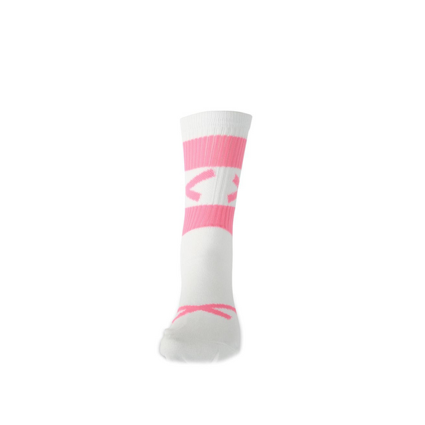 GAA Hoop Socks- Half Sock (Pink & White)