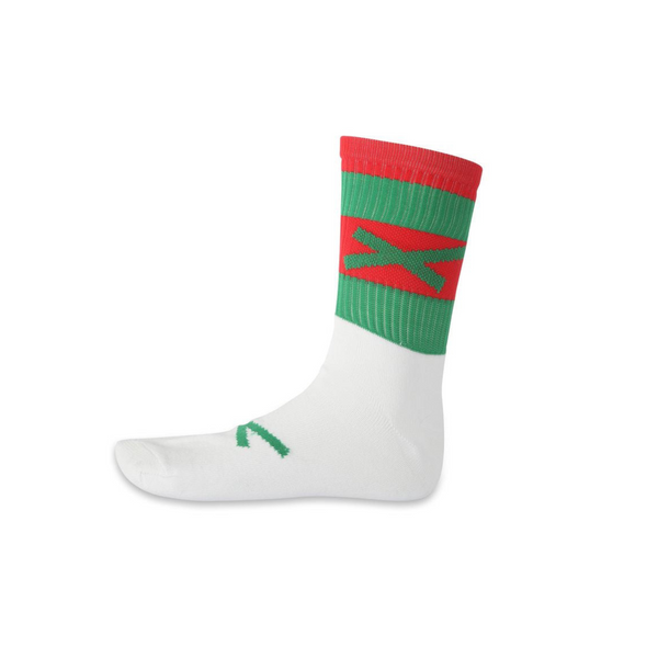 GAA Hoop Sock- Half Sock (Red & Green)