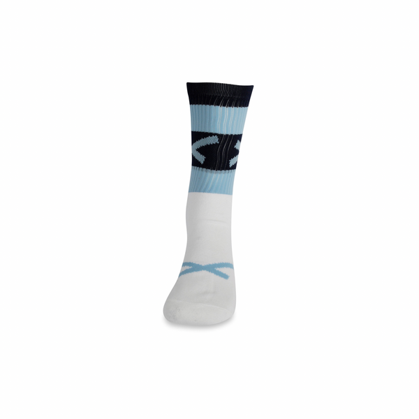 GAA Hoop Sock- Half Sock (Navy & Sky Blue)